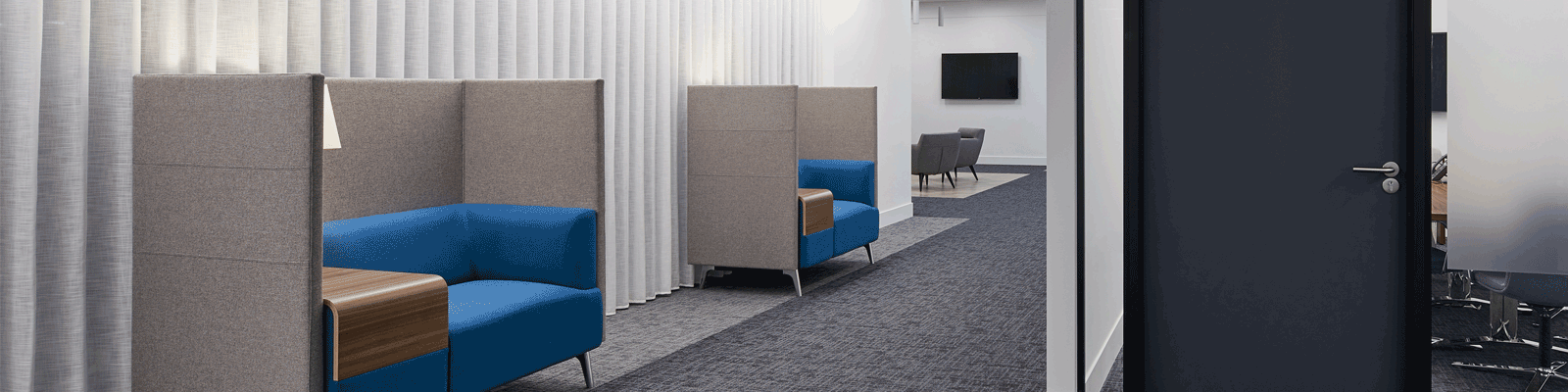 Office Hampshire Trust Bank's office with individual study seats